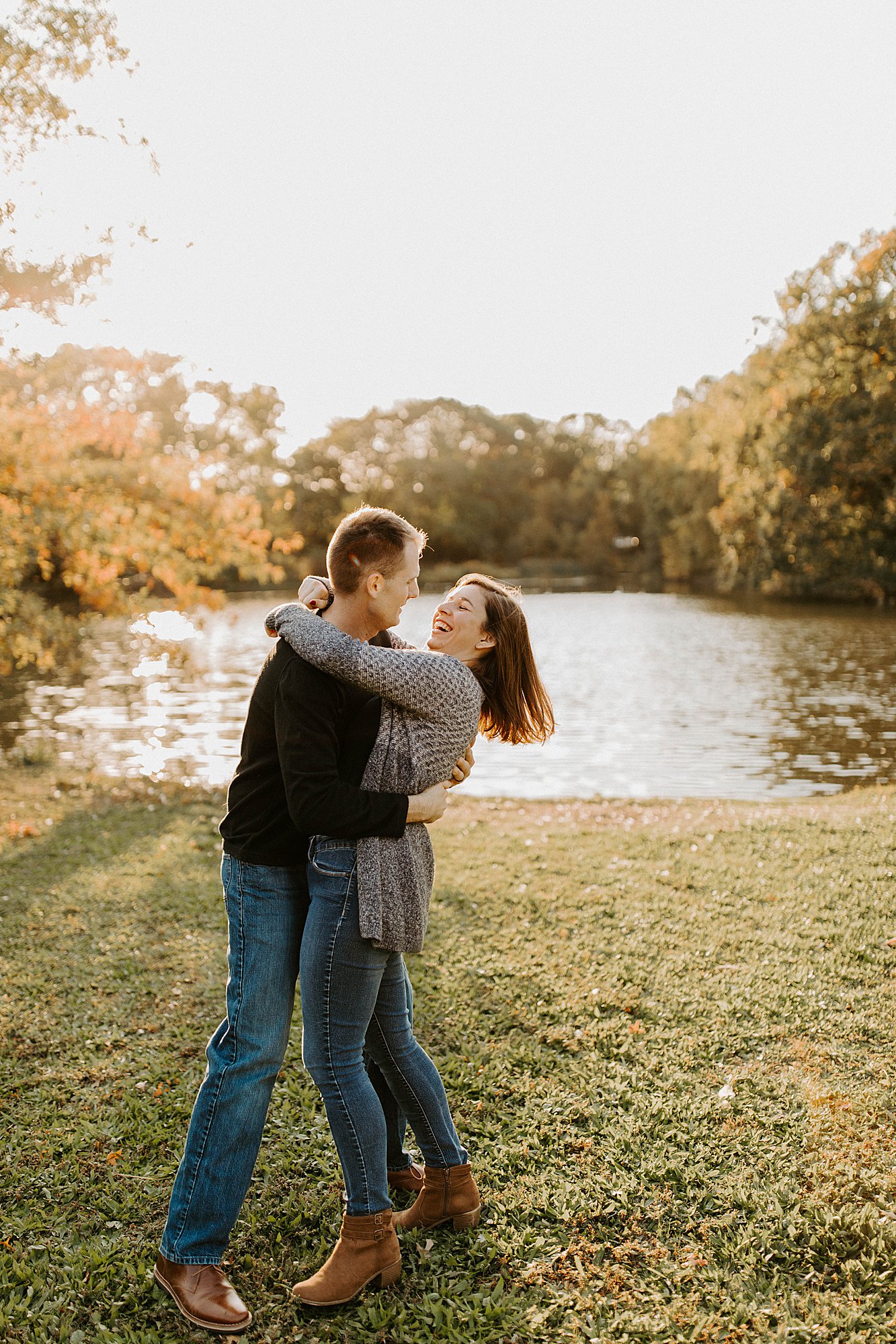 Couple in Engagement Photos in Rhode Island